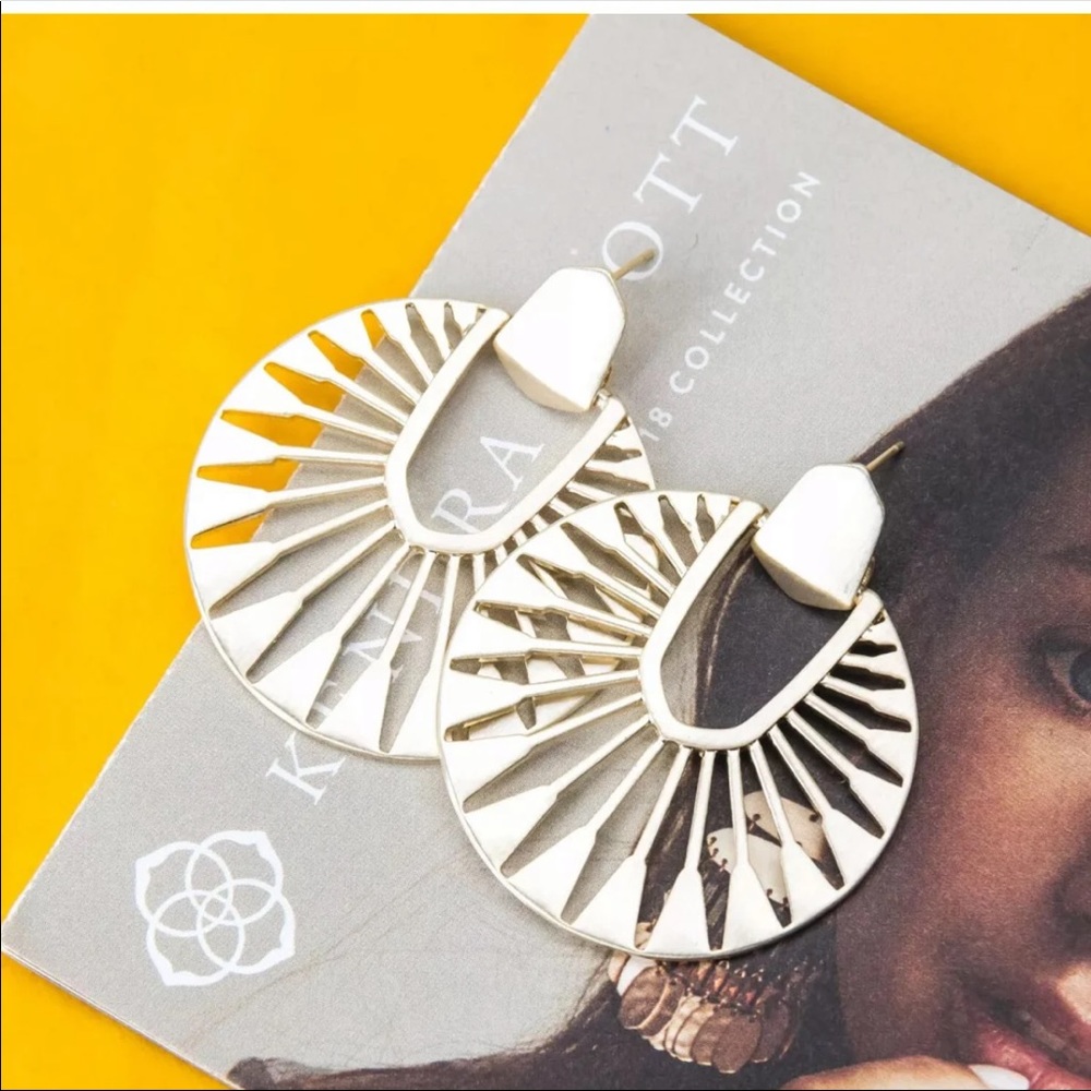 Kendra Scott Didi Gold Sunburst Earrings